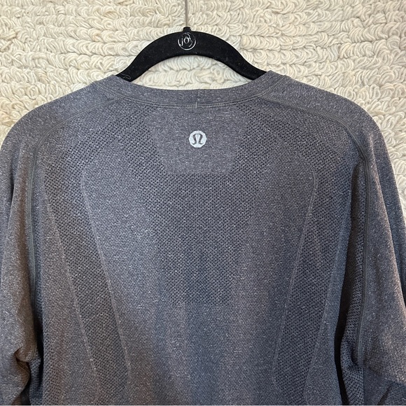 LULULEMON men's heathered gray Metal Vent long sleeve tee M - Picture 7 of 9